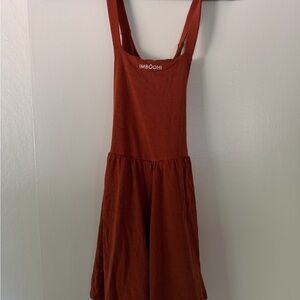 IMBODHI Rust Red shorts jumpsuit